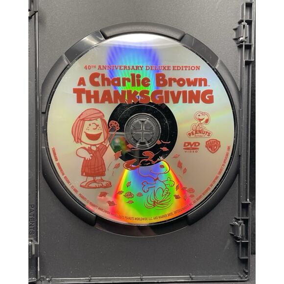 Vintage 1973 Charlie Brown Thanksgiving DVD. Repackaged 2013. New but Opened. - Picture 3 of 4